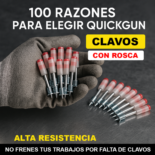 Clavos para pistola QuickGun® | CON ROSCA